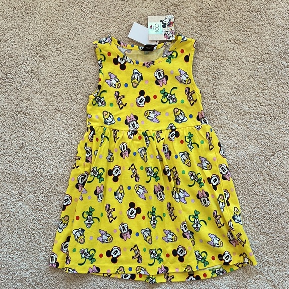 Primark Other - NEW Disney 100 Characters Cotton Dress with Polka Dots, Size 5/6 - 116cm